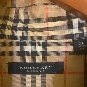 BURBERRY PLAID LONG SLEEVE SHIRT